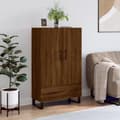 Miniatyrbillede 11 af 11: vidaXL skab 69,5x31x115 cm konstrueret træ brun sonoma-eg