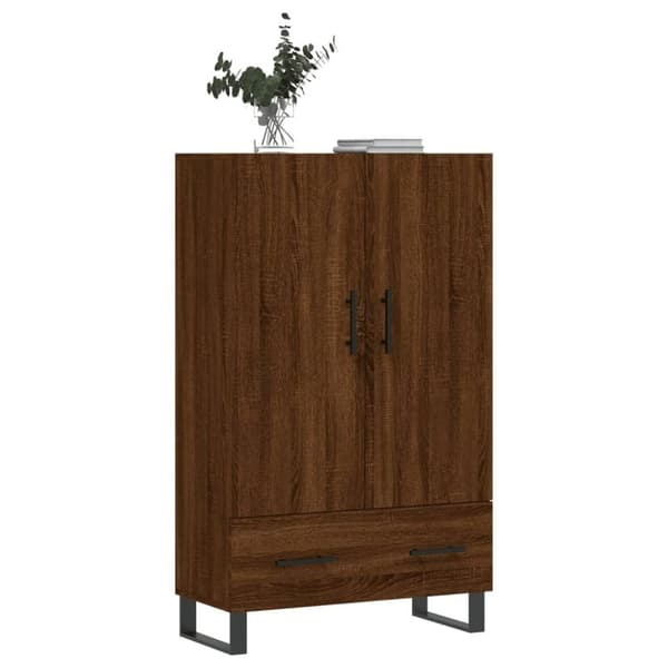 vidaXL skab 69,5x31x115 cm konstrueret træ brun sonoma-eg