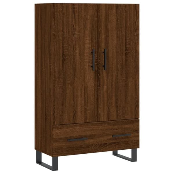 vidaXL skab 69,5x31x115 cm konstrueret træ brun sonoma-eg