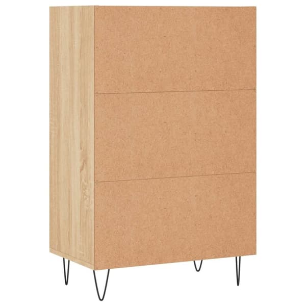 vidaXL Highboard sonoma eik 57x35x90 cm konstruert tre