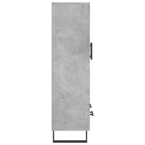 vidaXL Högskåp betonggrå 69,5x31x115 cm konstruerat trä