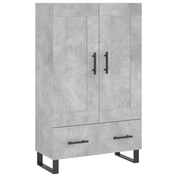 vidaXL Högskåp betonggrå 69,5x31x115 cm konstruerat trä