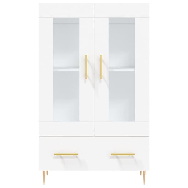 vidaXL Highboard hvit 69,5x31x115 cm konstruert tre