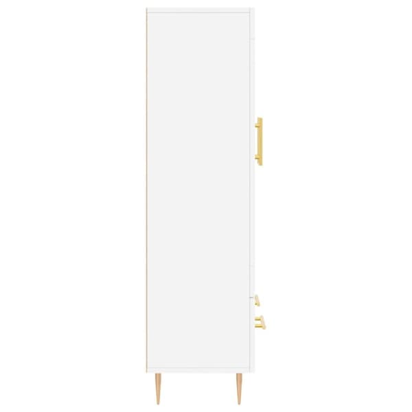 vidaXL Highboard hvit 69,5x31x115 cm konstruert tre