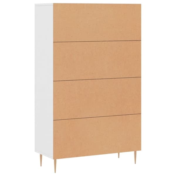 vidaXL Highboard hvit 69,5x31x115 cm konstruert tre