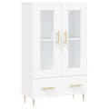 Miniatyrbilde 1 av 11: vidaXL Highboard hvit 69,5x31x115 cm konstruert tre