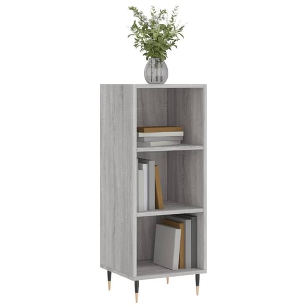 vidaXL Skjenk grå sonoma 34,5x32,5x90 cm konstruert tre