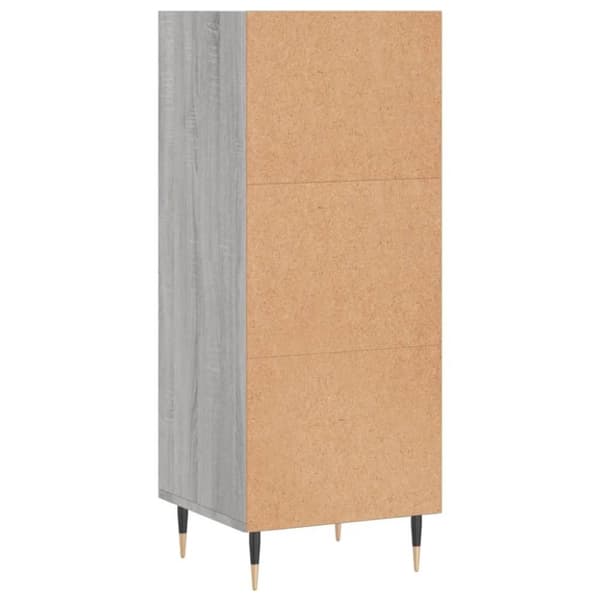 vidaXL Senkki harmaa Sonoma 34,5x32,5x90 cm tekninen puu