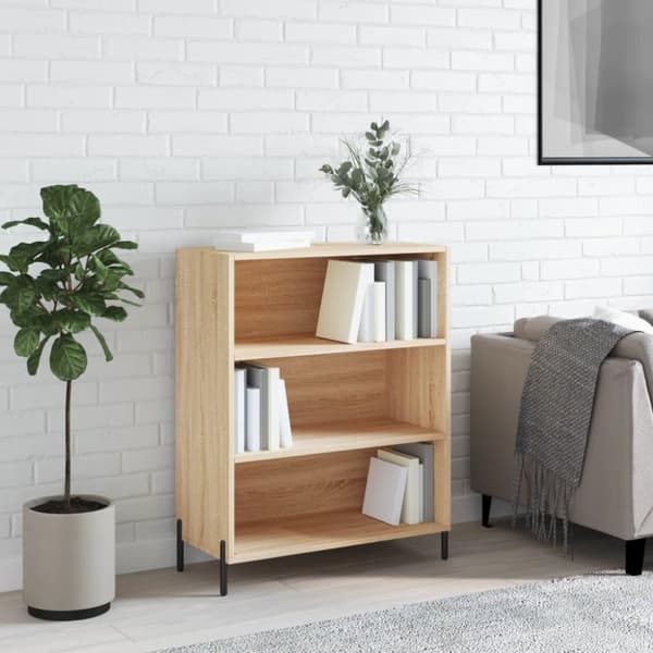 vidaXL skab 69,5x32,5x90 cm konstrueret træ sonoma-eg