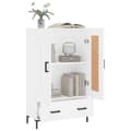 Miniatyrbillede 3 af 11: vidaXL skab 69,5x31x115 cm konstrueret træ hvid