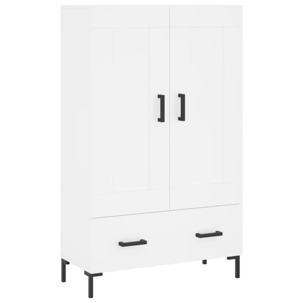 vidaXL skab 69,5x31x115 cm konstrueret træ hvid