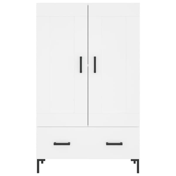 vidaXL Highboard hvit 69,5x31x115 cm konstruert tre