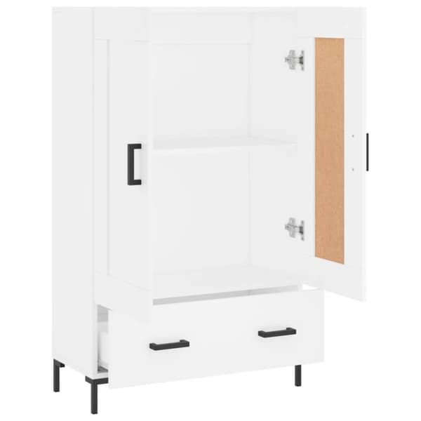vidaXL Highboard hvit 69,5x31x115 cm konstruert tre