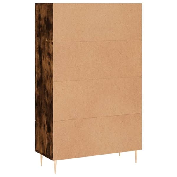 vidaXL skab 69,5x31x115 cm konstrueret træ røget sonoma-eg