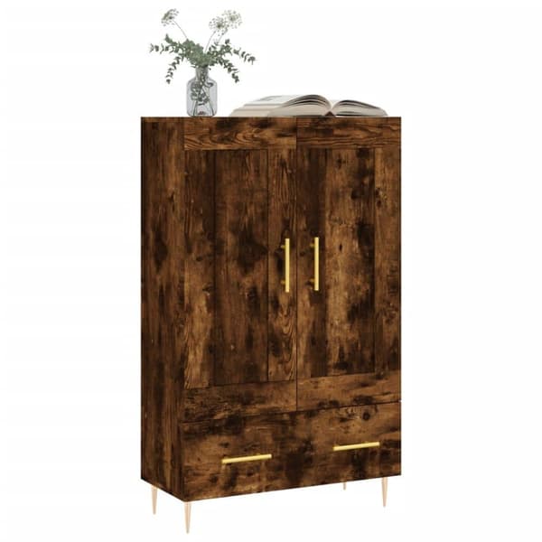 vidaXL skab 69,5x31x115 cm konstrueret træ røget sonoma-eg