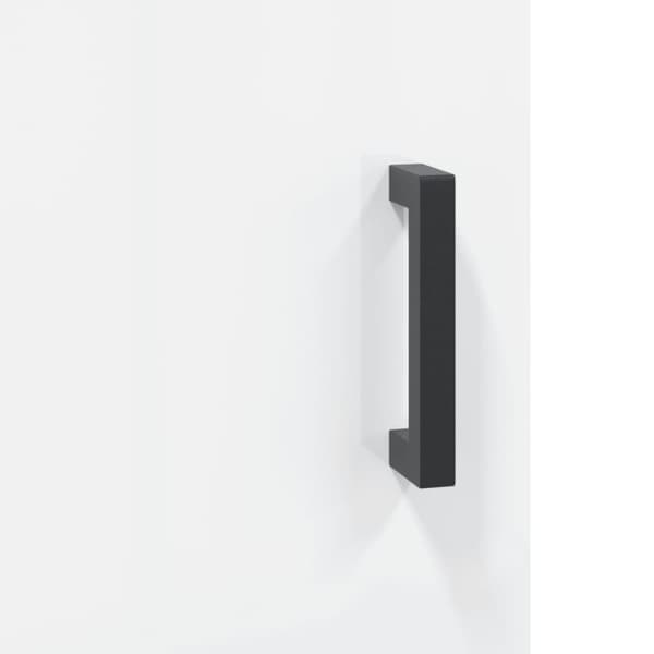 vidaXL skab 69,5x31x115 cm konstrueret træ hvid højglans