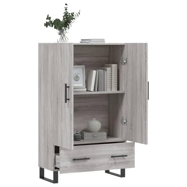 vidaXL skab 69,5x31x115 cm konstrueret træ grå sonoma-eg
