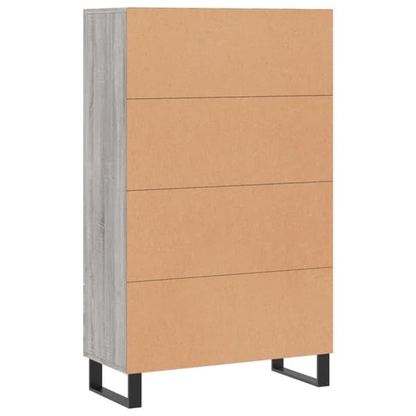 vidaXL skab 69,5x31x115 cm konstrueret træ grå sonoma-eg