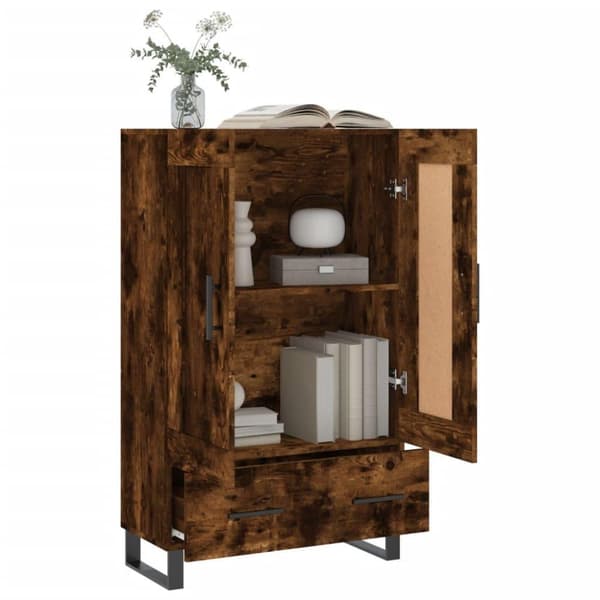 vidaXL skab 69,5x31x115 cm konstrueret træ røget sonoma-eg