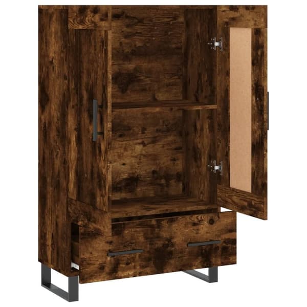 vidaXL skab 69,5x31x115 cm konstrueret træ røget sonoma-eg