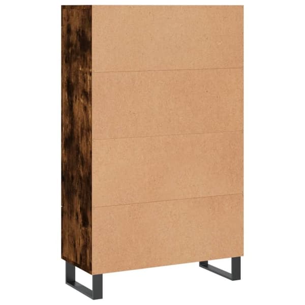 vidaXL skab 69,5x31x115 cm konstrueret træ røget sonoma-eg