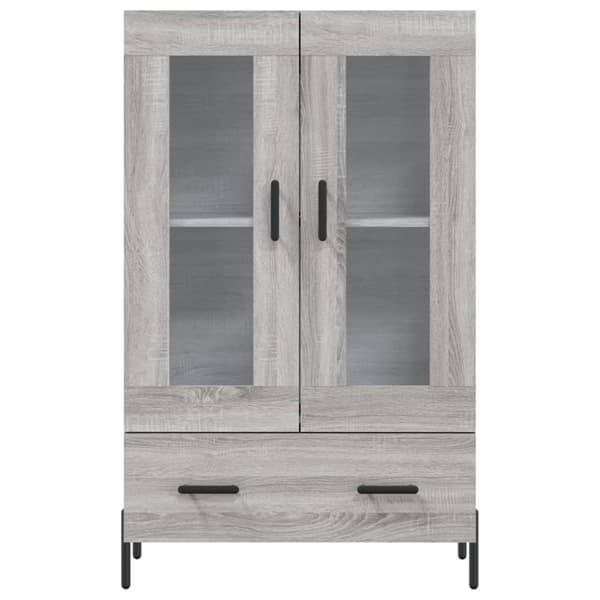 vidaXL Highboard grå sonoma 69,5x31x115 cm konstruert tre