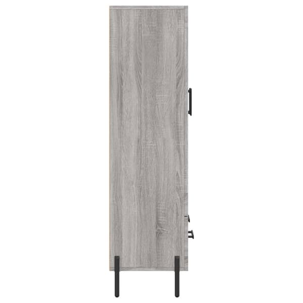 vidaXL Highboard grå sonoma 69,5x31x115 cm konstruert tre