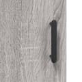 Miniatyrbilde 10 av 11: vidaXL Highboard grå sonoma 69,5x31x115 cm konstruert tre