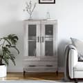 Miniatyrbilde 2 av 11: vidaXL Highboard grå sonoma 69,5x31x115 cm konstruert tre
