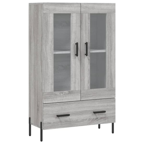 vidaXL Highboard grå sonoma 69,5x31x115 cm konstruert tre