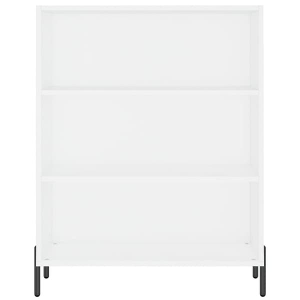 vidaXL Hylle hvit 69,5x32,5x90 cm konstruert tre