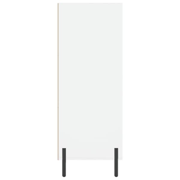 vidaXL Hylle hvit 69,5x32,5x90 cm konstruert tre