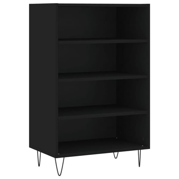 vidaXL skab 57x35x90 cm konstrueret træ sort