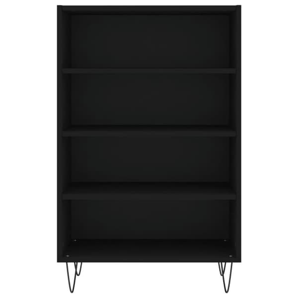 vidaXL Högskåp svart 57x35x90 cm konstruerat trä