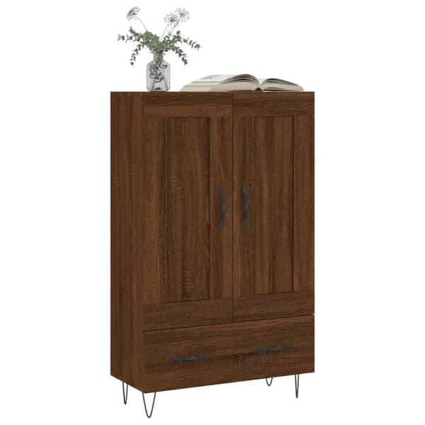 vidaXL skab 69,5x31x115 cm konstrueret træ brun sonoma-eg