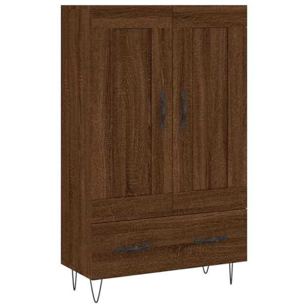 vidaXL skab 69,5x31x115 cm konstrueret træ brun sonoma-eg
