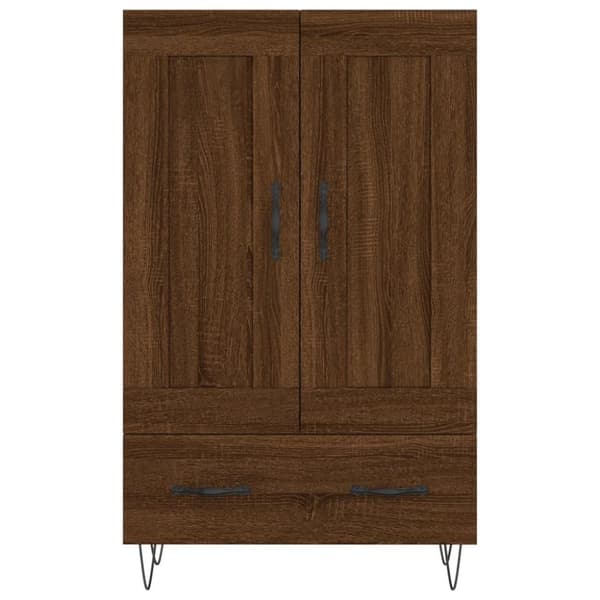 vidaXL Högskåp brun ek 69,5x31x115 cm konstruerat trä
