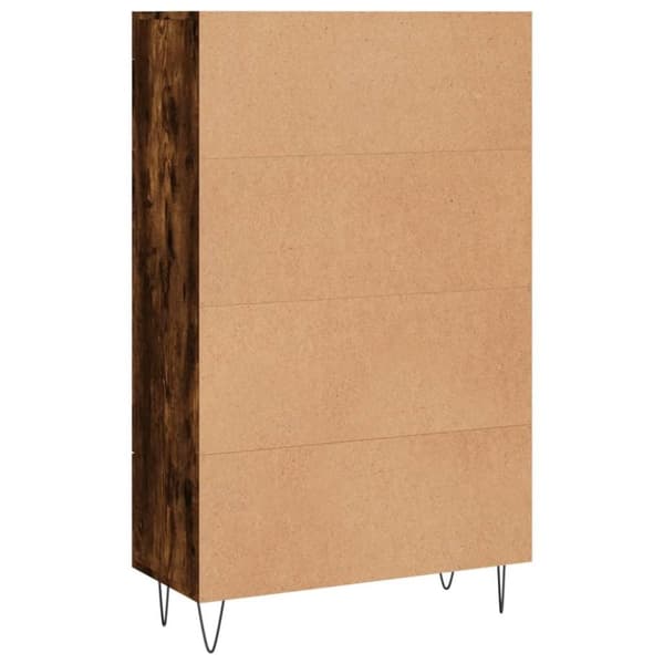 vidaXL Högskåp rökfärgad ek 69,5x31x115 cm konstruerat trä