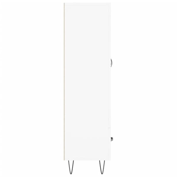 vidaXL Högskåp vit 69,5x31x115 cm konstruerat trä