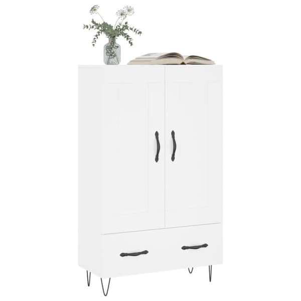vidaXL Högskåp vit 69,5x31x115 cm konstruerat trä