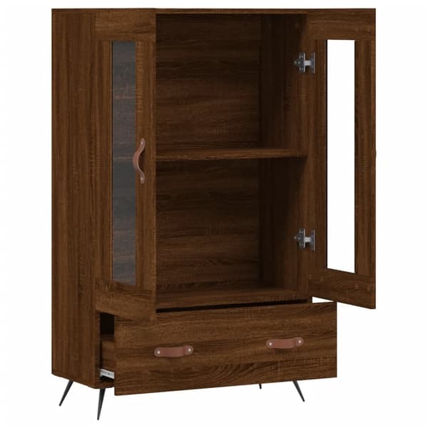vidaXL skab 69,5x31x115 cm konstrueret træ brun sonoma-eg
