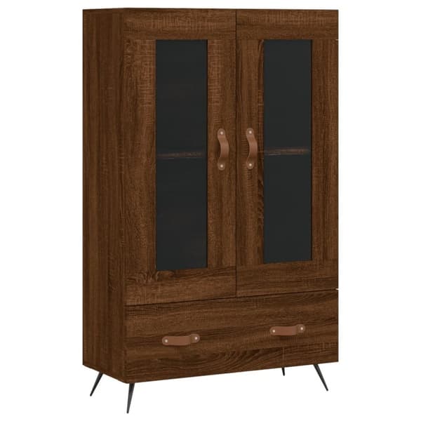 vidaXL skab 69,5x31x115 cm konstrueret træ brun sonoma-eg