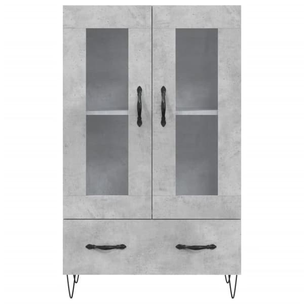 vidaXL skab 69,5x31x115 cm konstrueret træ betongrå