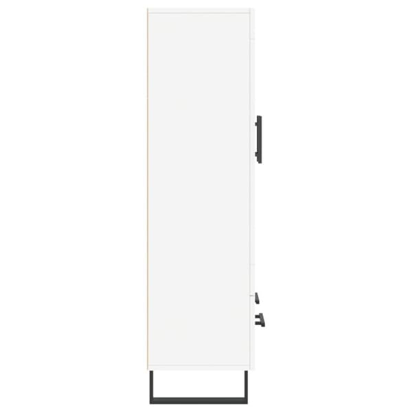 vidaXL Highboard hvit 69,5x31x115 cm konstruert tre