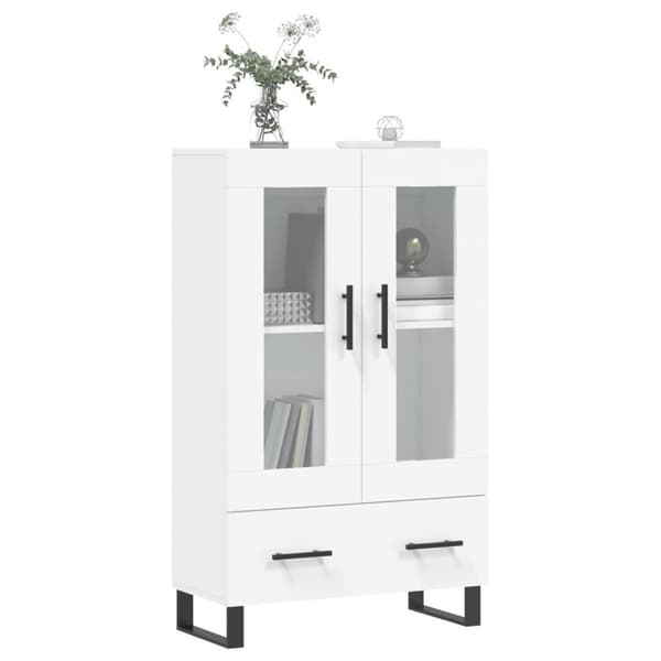 vidaXL skab 69,5x31x115 cm konstrueret træ hvid