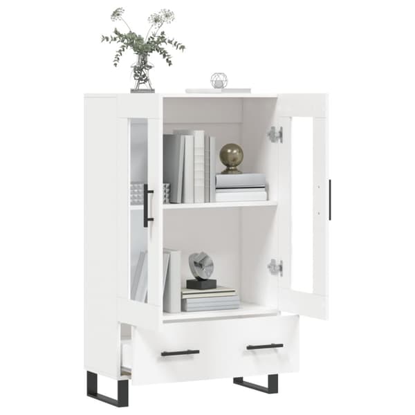 vidaXL skab 69,5x31x115 cm konstrueret træ hvid