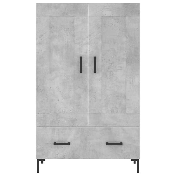 vidaXL skab 69,5x31x115 cm konstrueret træ betongrå