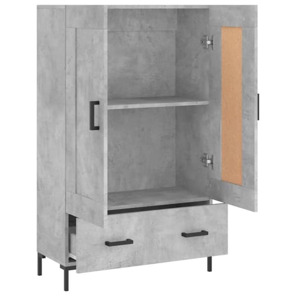 vidaXL skab 69,5x31x115 cm konstrueret træ betongrå