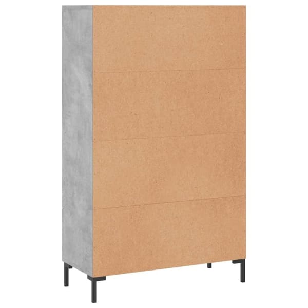 vidaXL skab 69,5x31x115 cm konstrueret træ betongrå