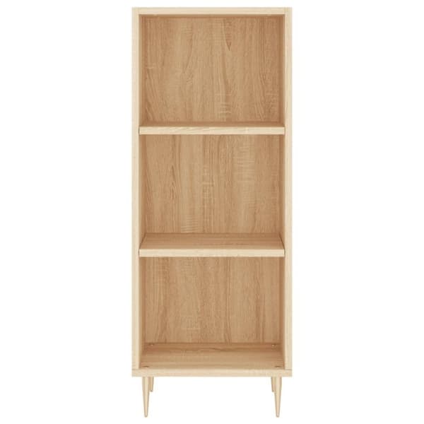 vidaXL Skjenk sonoma eik 34,5x32,5x90 cm konstruert tre